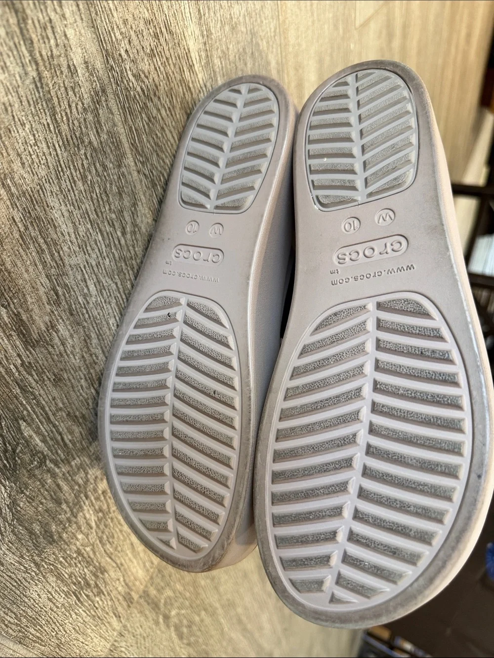 CROCS Black Platform Slingback Sandals with Beige Platform